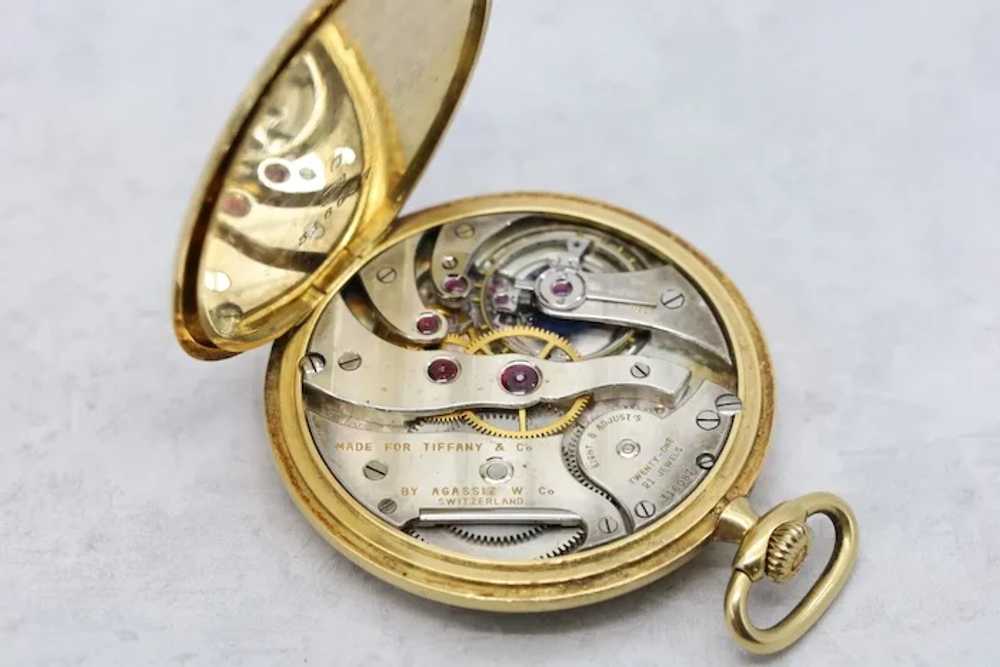 Vintage Tiffany & Co. 18k Yellow Gold Pocket Watch - image 7