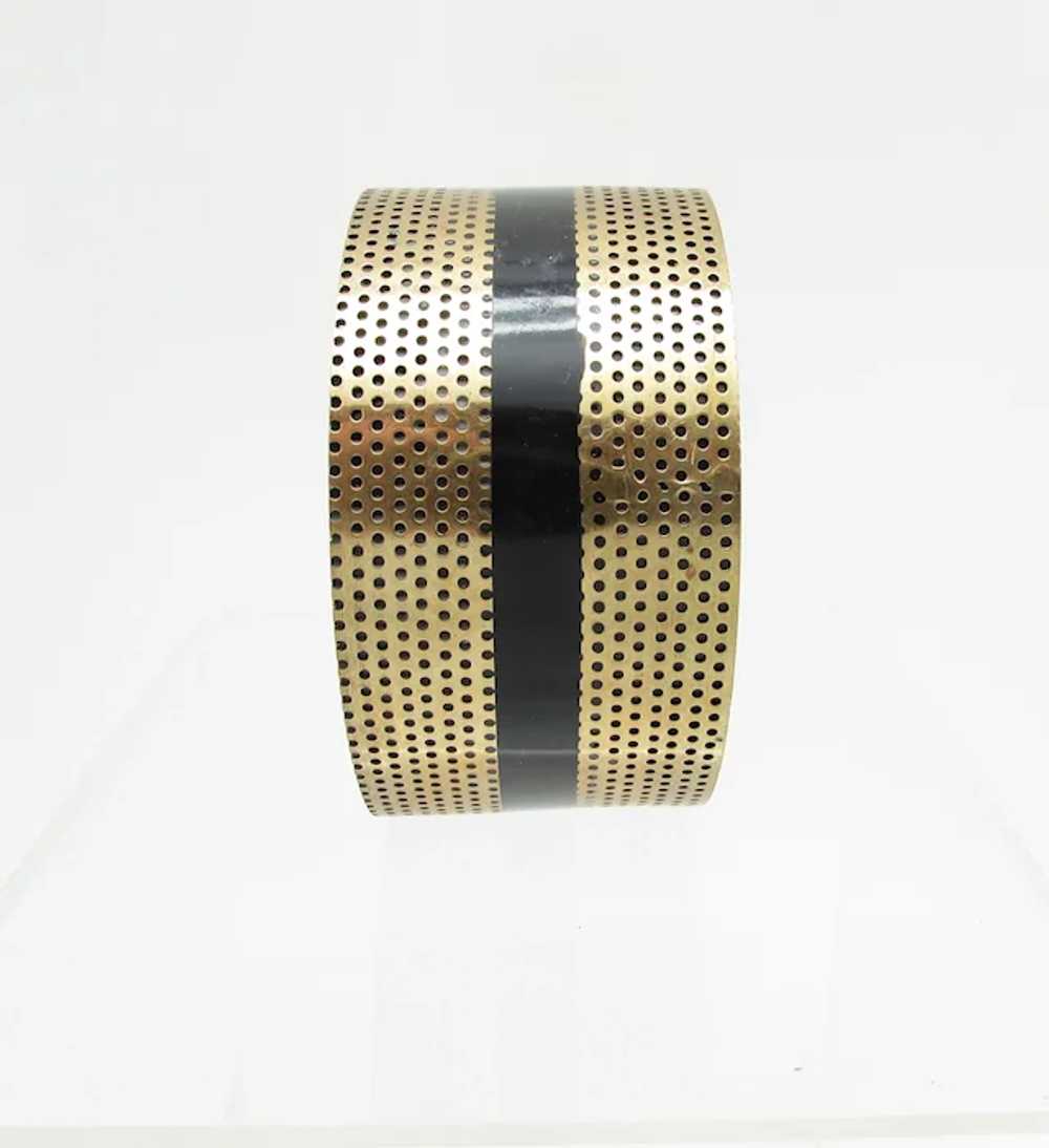 Horn Bangle with Double Metal Bands - image 3