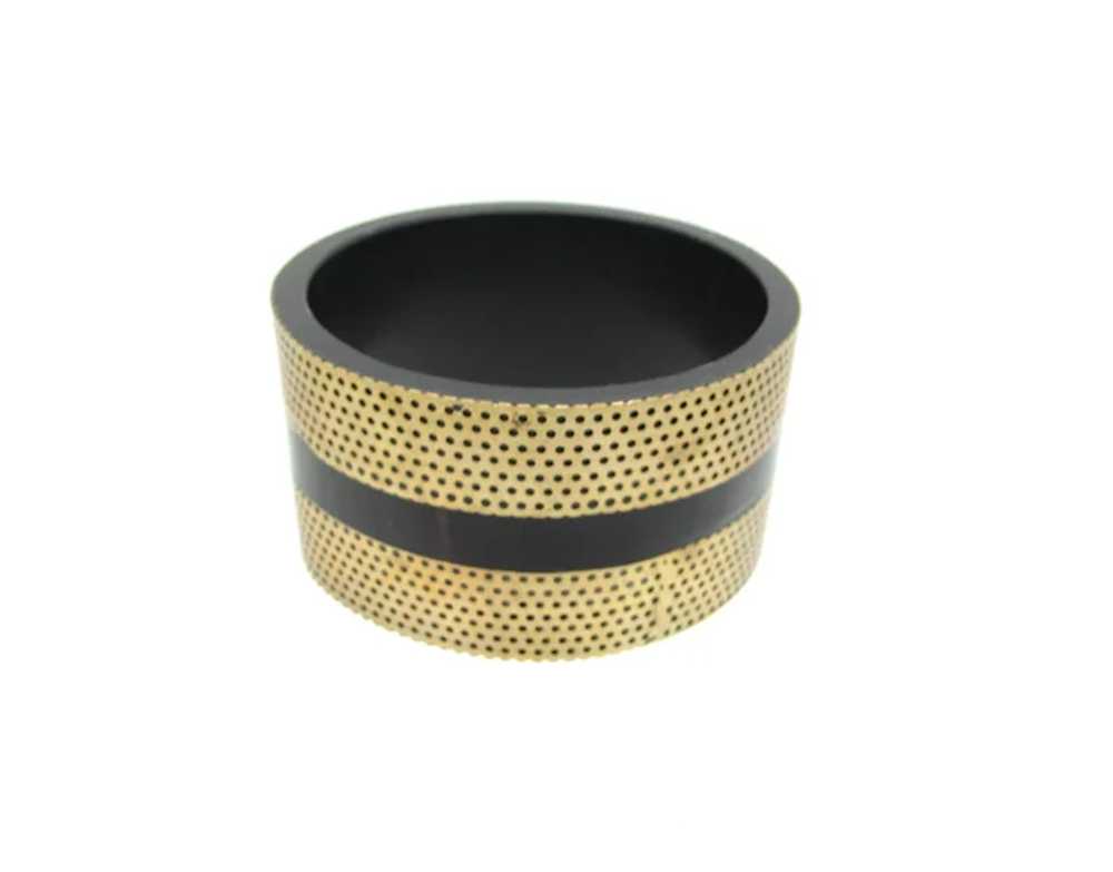 Horn Bangle with Double Metal Bands - image 5