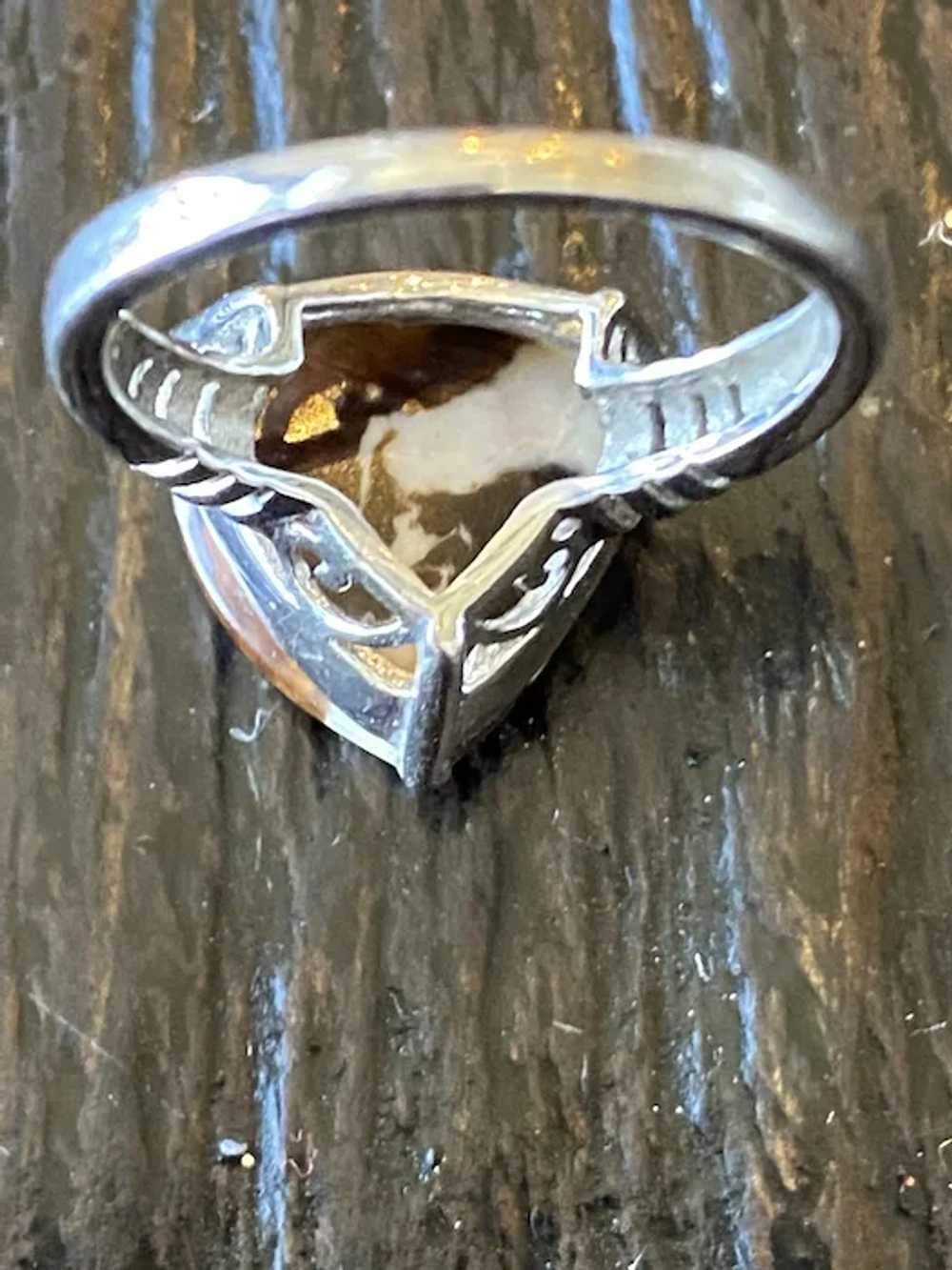Sterling Silver Wild Horse Jasper Ring - image 5