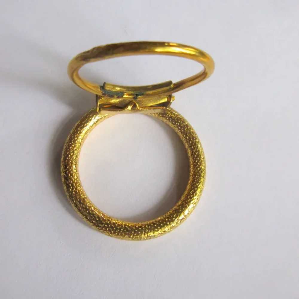 Mid Century Circle Pin / Scarf Clip, 50's 60's We… - image 3
