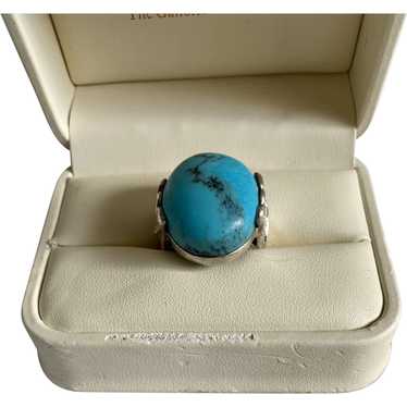 Sterling Silver 925 Simulated Turquoise Ring
