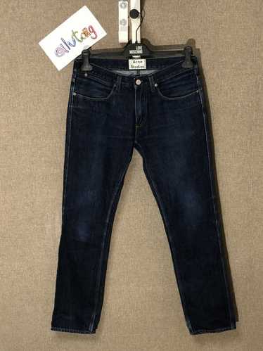 ACNE STUDIOS Max deals Raw Classic Dark Wash Straight Jeans 100% Cotton Size 31/32