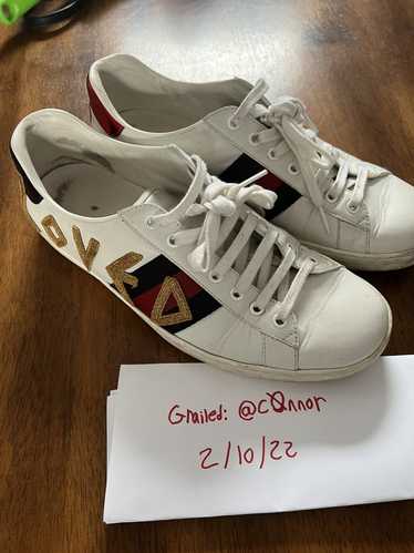 Gucci “Loved” Embroidered Gucci Ace