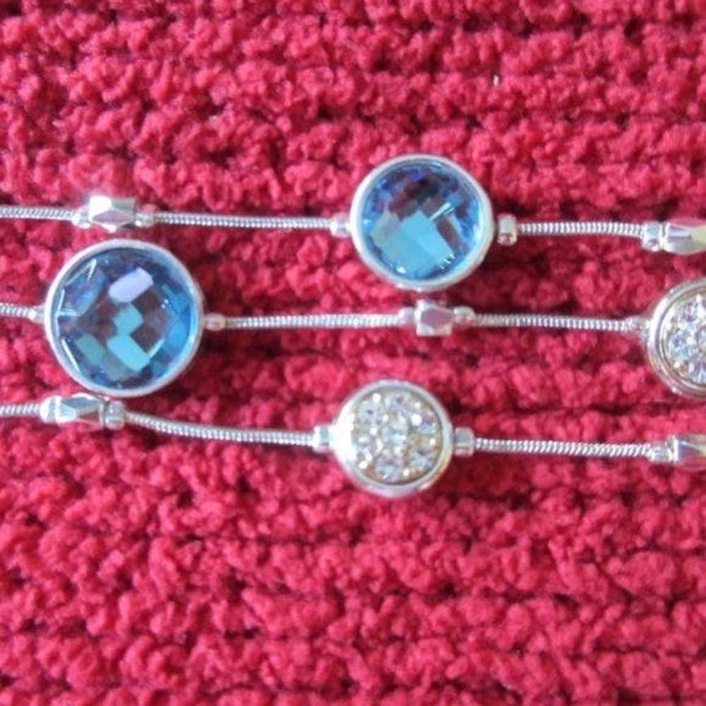 Other BLUE AND SILVER STONE BRACLET - image 1