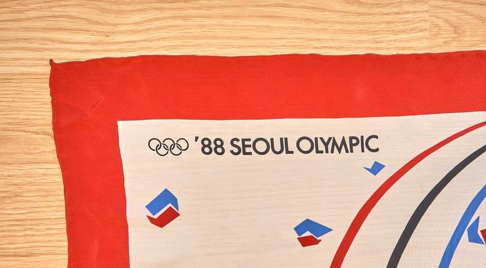 Vintage 1988 Seoul Olympic LeeHaus Silk Scar 30x3… - image 2