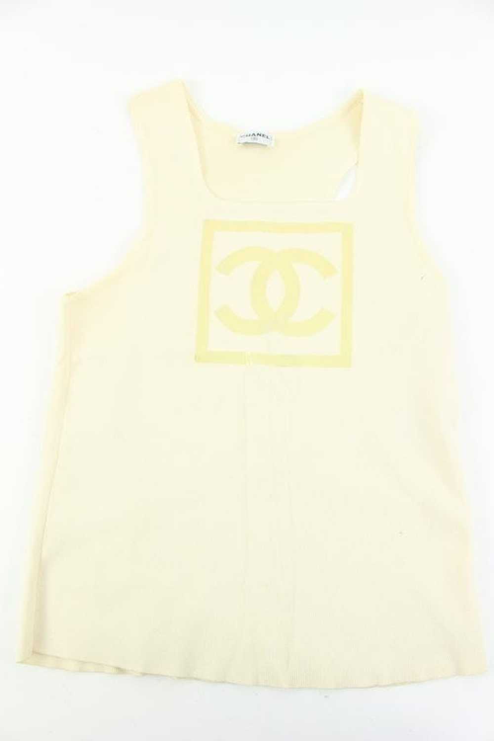 Chanel Chanel 01P Medium Cream CC Sports Logo Tan… - image 9