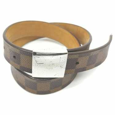 Louis Vuitton Red Epi Lather Ceinture Belt with Gold Buckle 862789