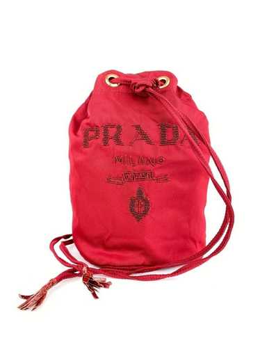 Prada Prada Red and Python Snakeskin Small Beaded 