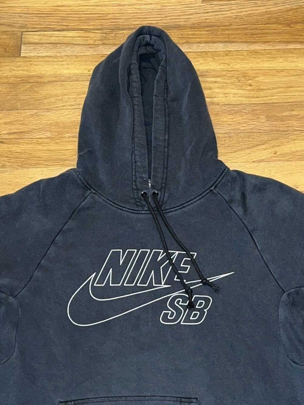 Nike Nike SB Hoodie Black Fleece 3M Logo Drawstri… - image 5