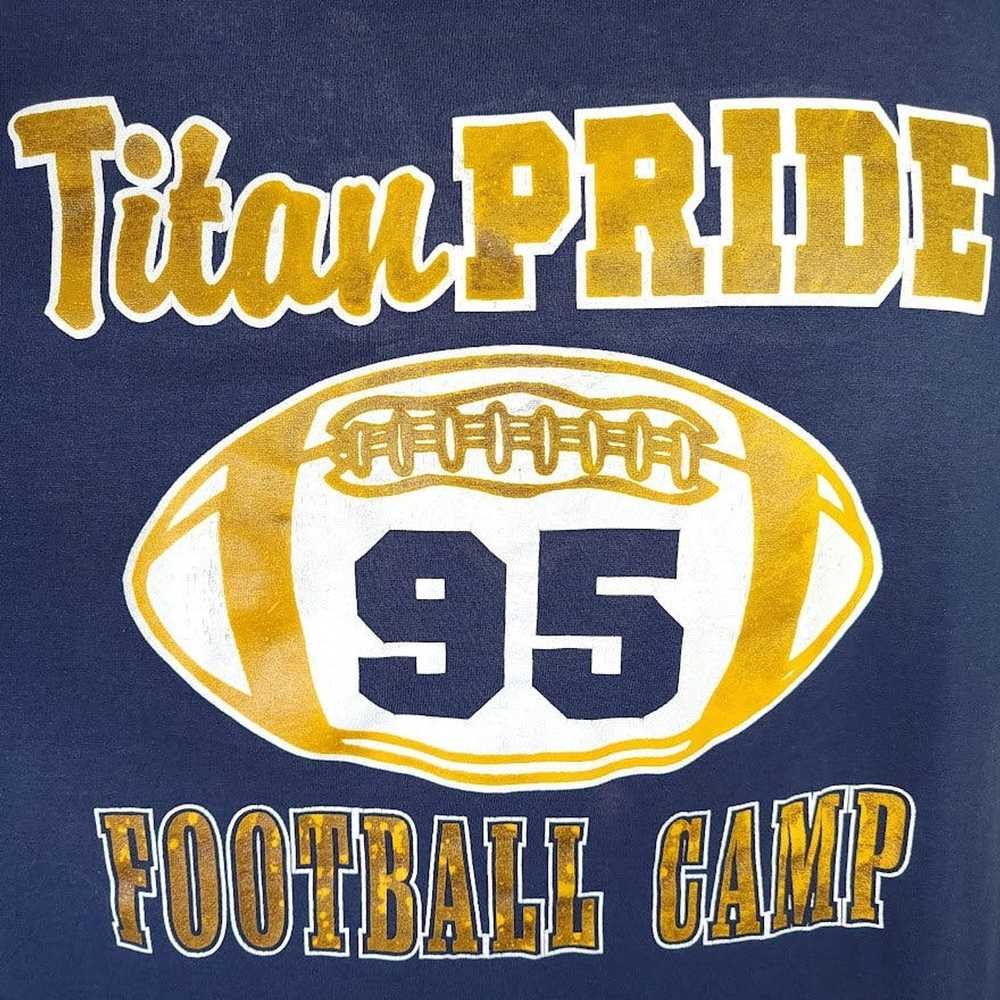 Vintage Titan Pride Football Camp T Shirt Vintage… - image 2
