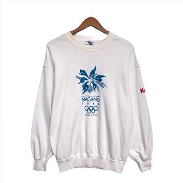 Vintage 90s Olympic Nagano 1998 Crewneck Sweatshirt W… - Gem