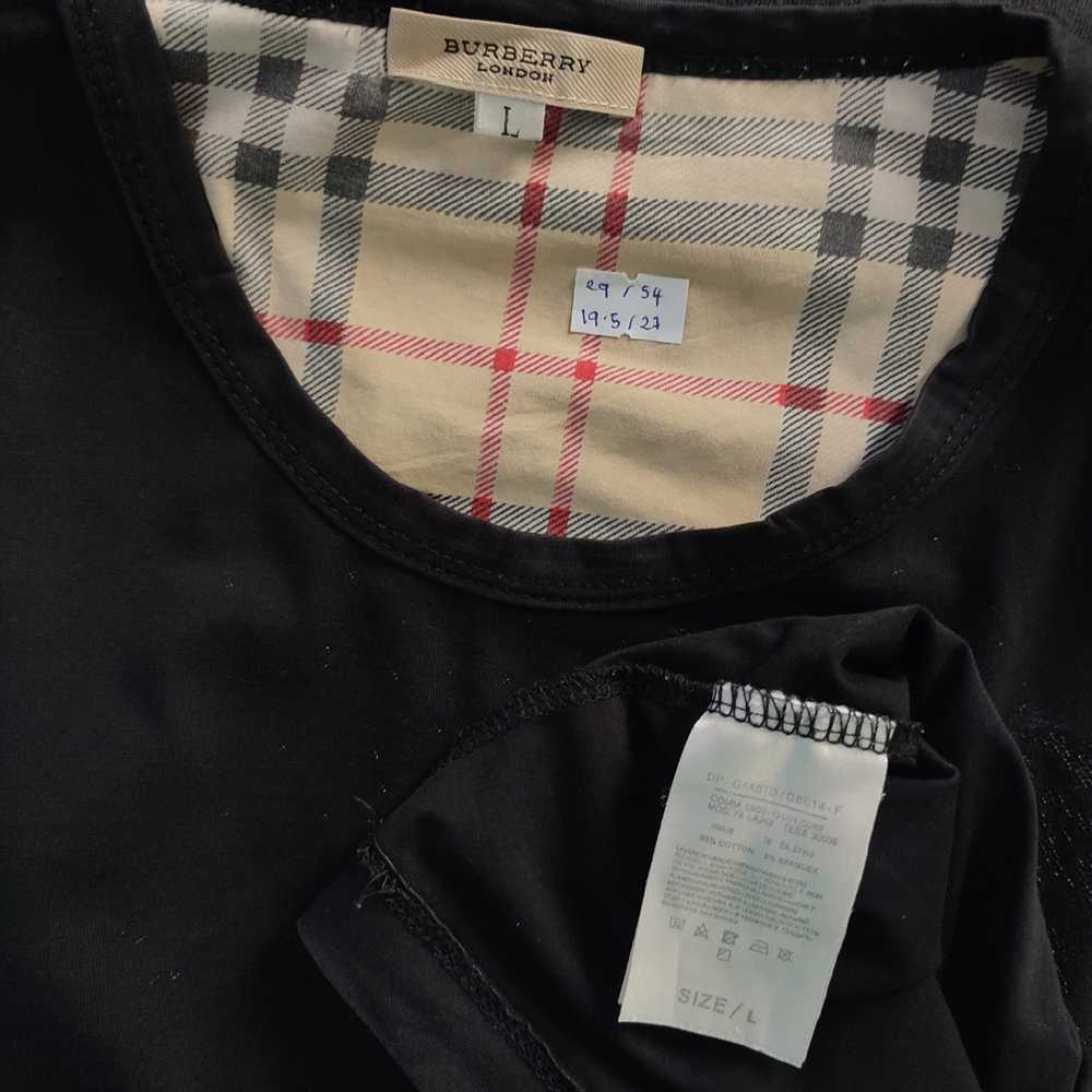 Burberry × Vintage BURBERRY London Black Logo Sty… - image 4