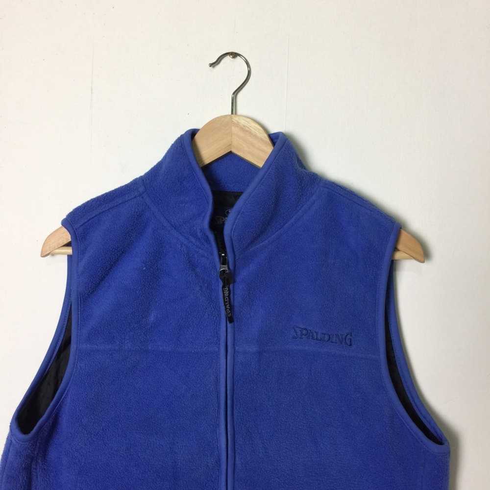 Spalding Vintage Spalding Fleece Vest 90s - image 3