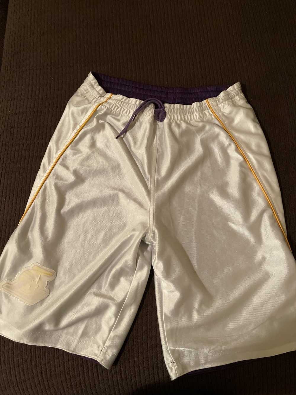 Asics × NBA vintage LAKERS NBA ASICS jersey shorts - image 4