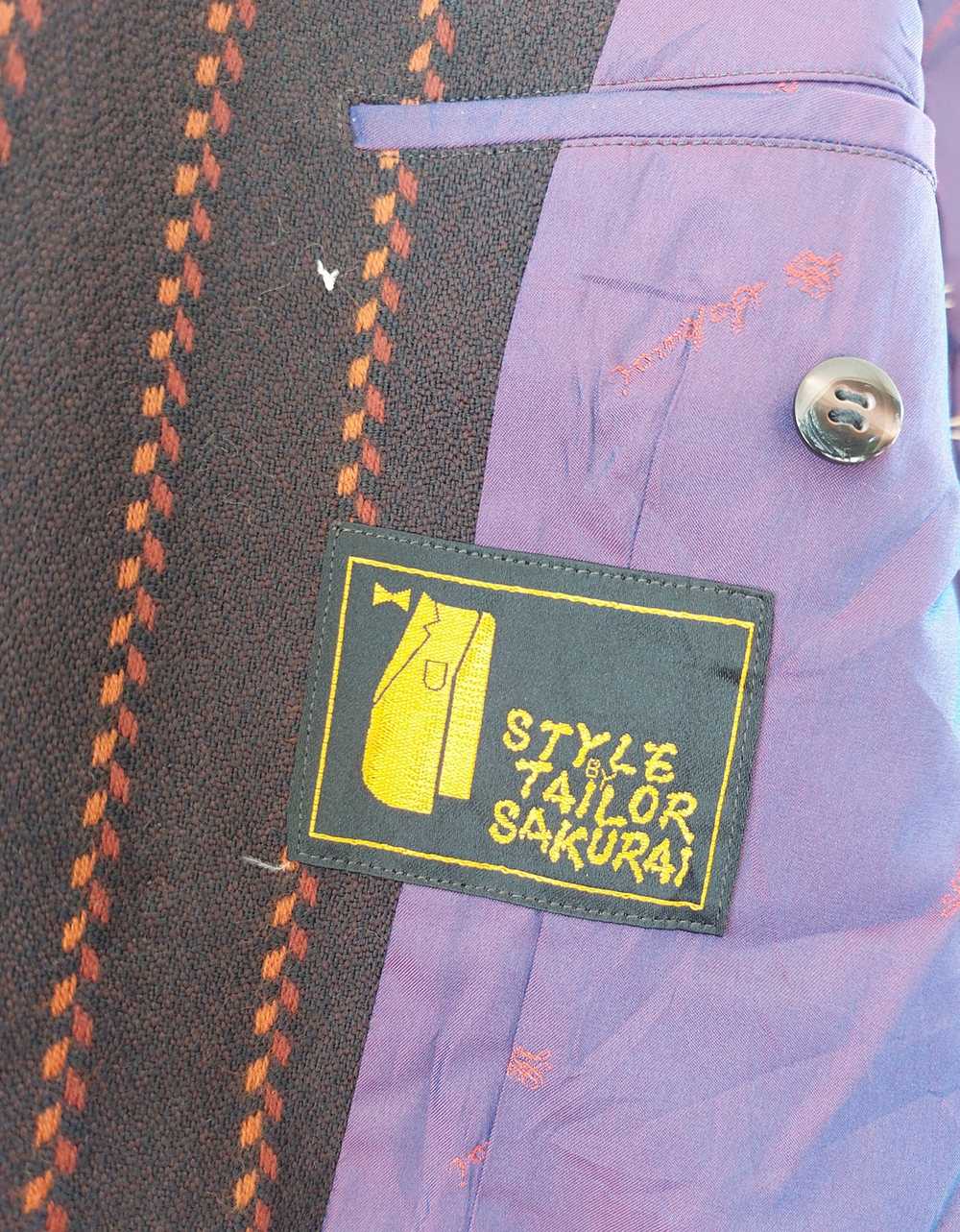 Designer × Japanese Brand Vintage striped wool co… - image 11