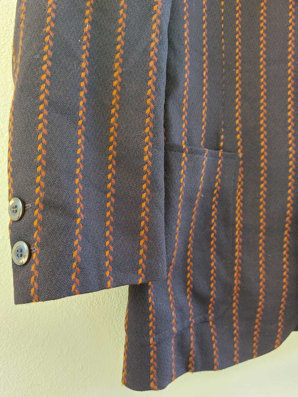 Designer × Japanese Brand Vintage striped wool co… - image 3
