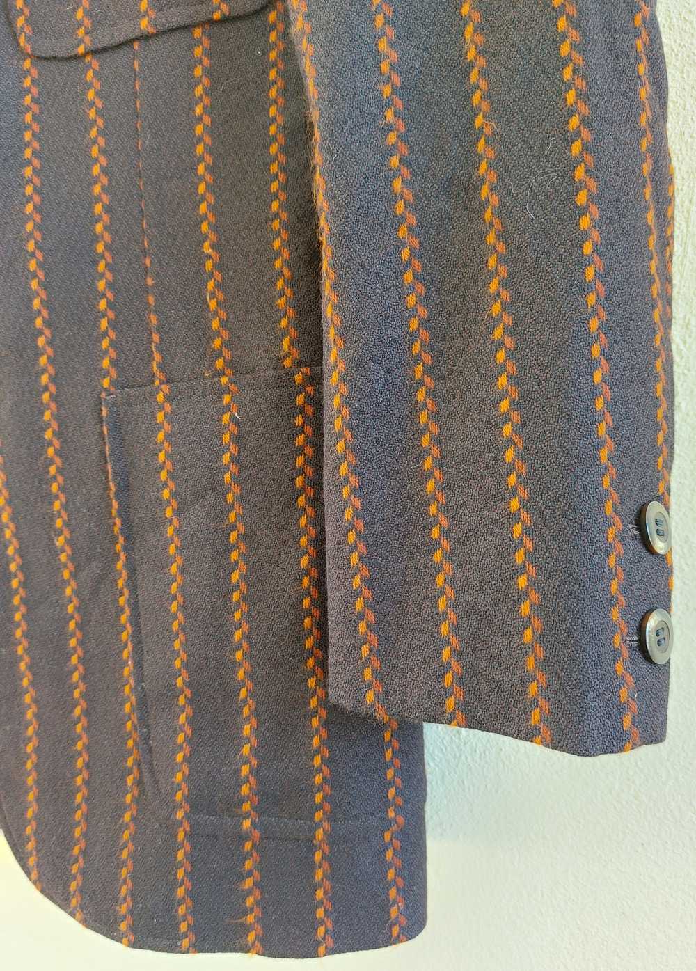 Designer × Japanese Brand Vintage striped wool co… - image 4