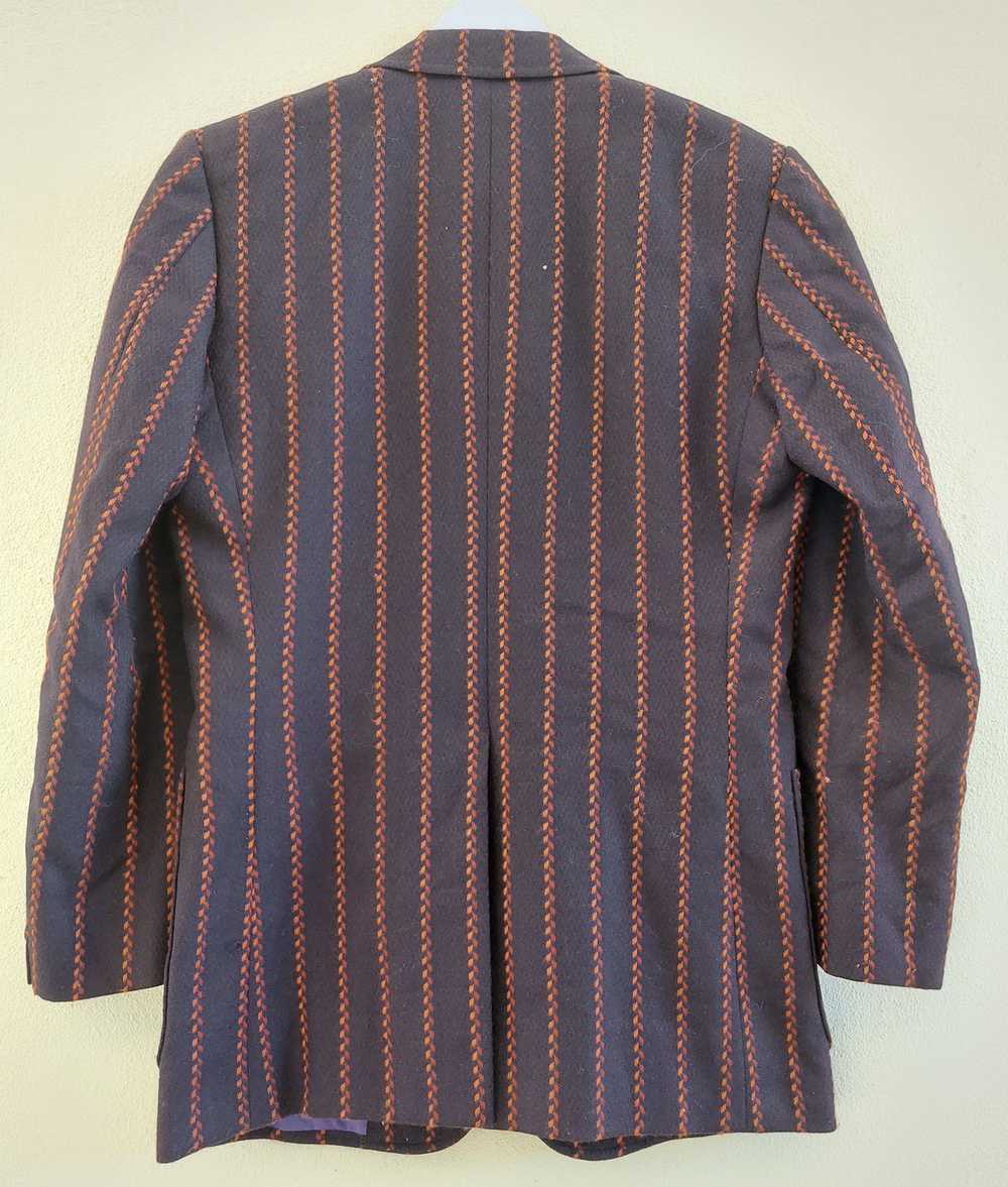 Designer × Japanese Brand Vintage striped wool co… - image 5