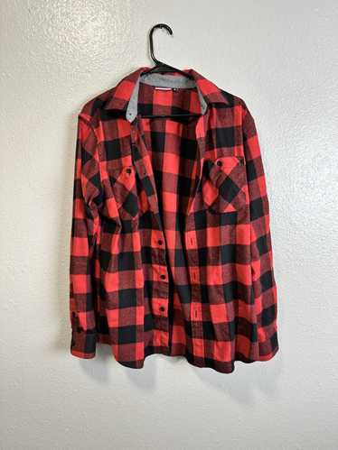 Flannel × Streetwear × Vintage Black And Red Flann