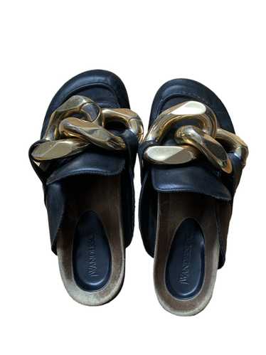 J.W.Anderson JW ANDERSON Chain Loafer Black Flats
