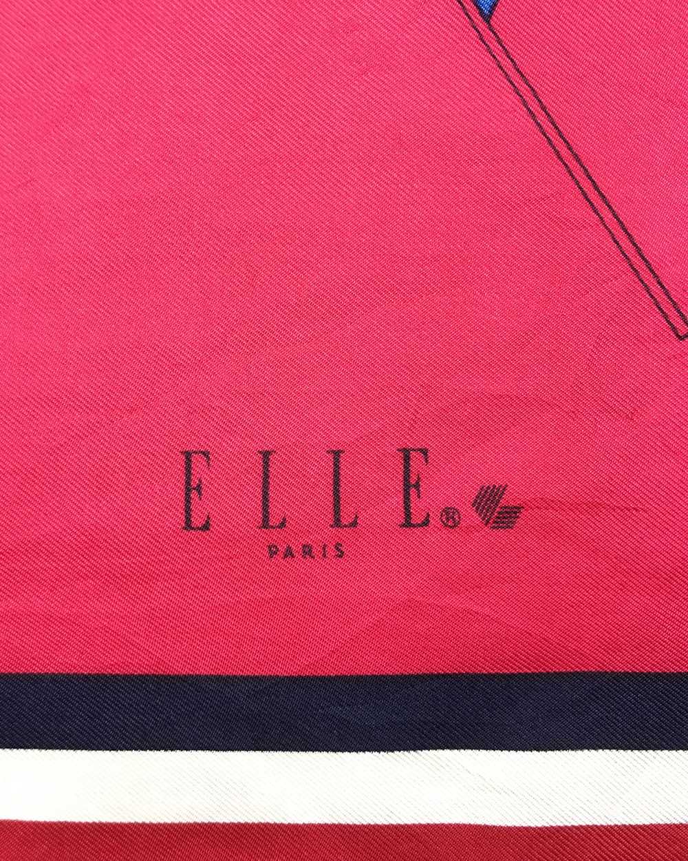 Designer × Other × Vintage Elle silk scarf multic… - image 10
