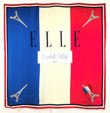 Designer × Other × Vintage Elle silk scarf multic… - image 1