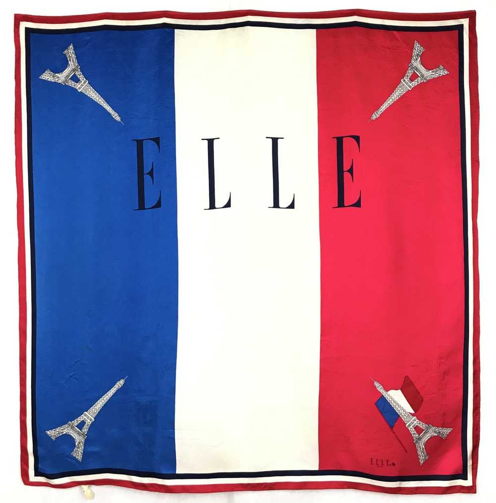 Designer × Other × Vintage Elle silk scarf multic… - image 2