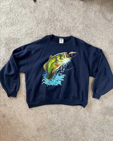 Vintage sweatshirt 90s fish - Gem