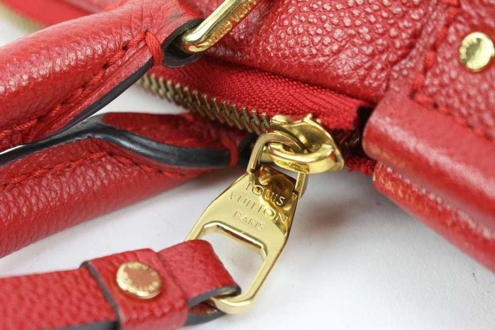 Louis Vuitton Louis Vuitton Red Monogram Leather … - image 8