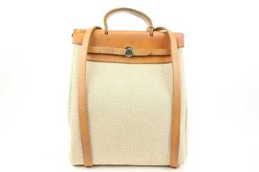 Herbag cloth handbag Hermès Beige in Cloth - 34673107
