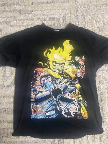 MORTAL KOMBAT T-shirt 1993 KANO Tee one sided Black GILDAN T SHIRT