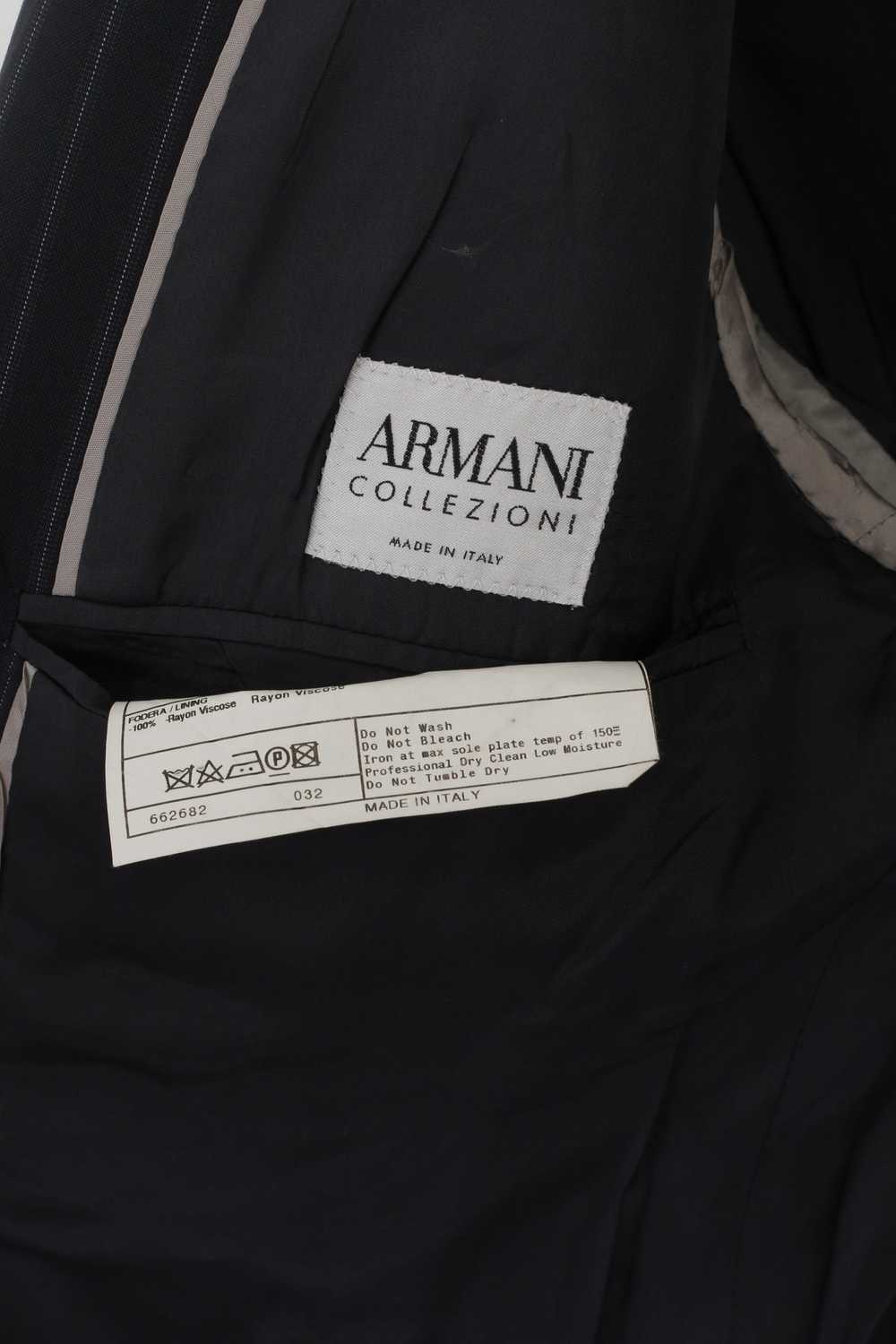 Armani Armani Collezioni Men 40 Blazer Navy Strip… - image 5