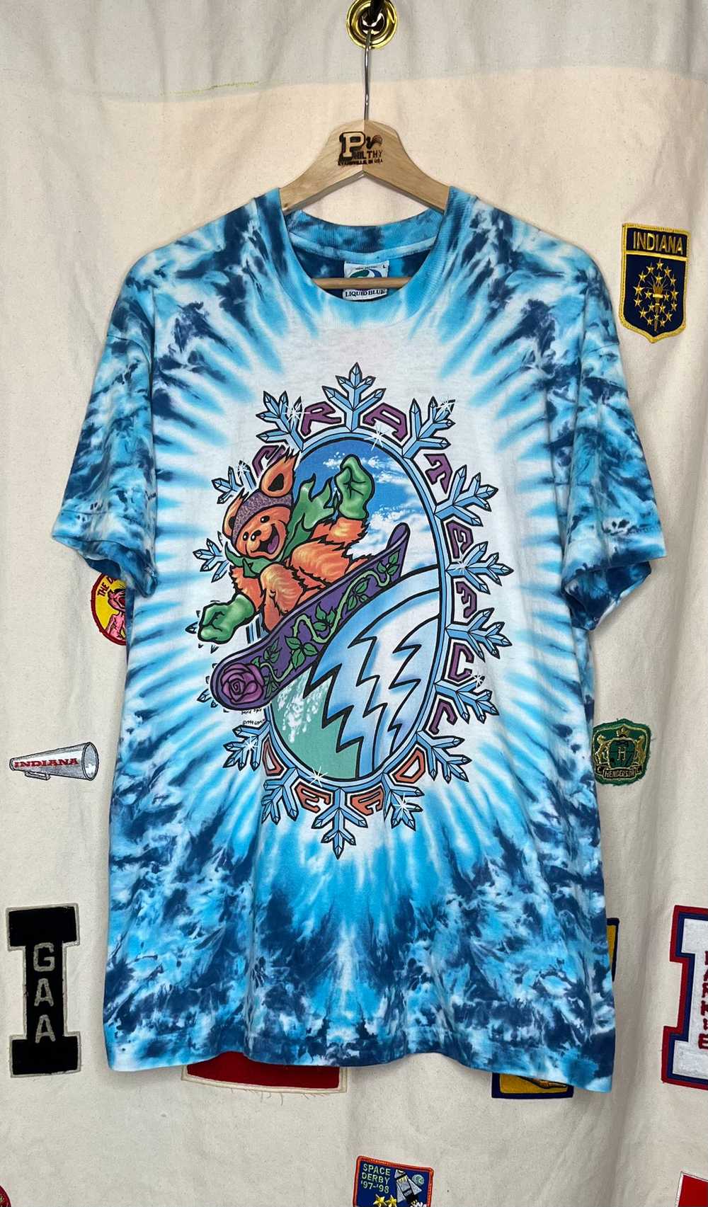 1994 Grateful Dead Snowboarding Bear Tie-Dye T-Sh… - image 1