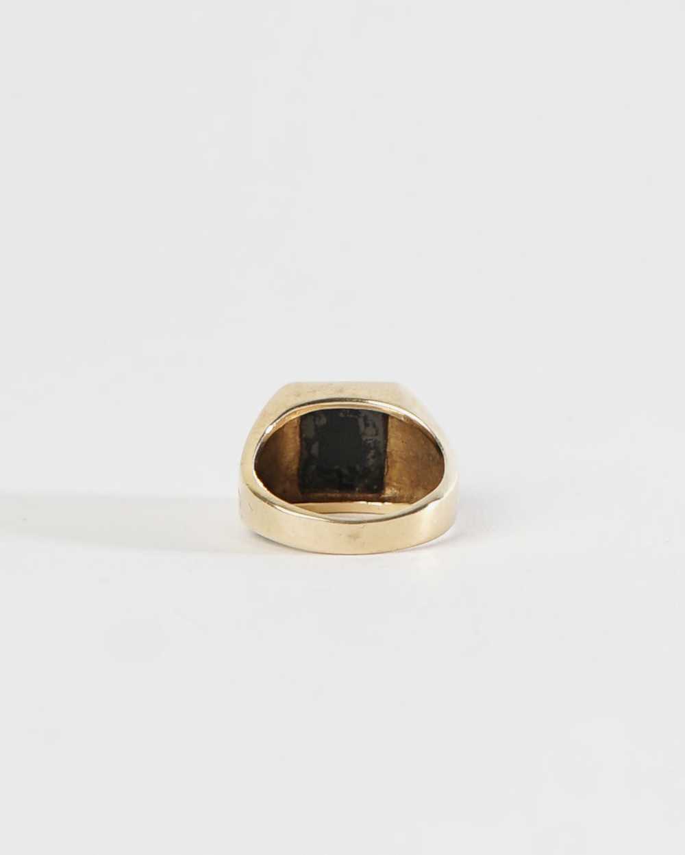 14k Gold Ring w/ Onyx / size: 8 - image 3