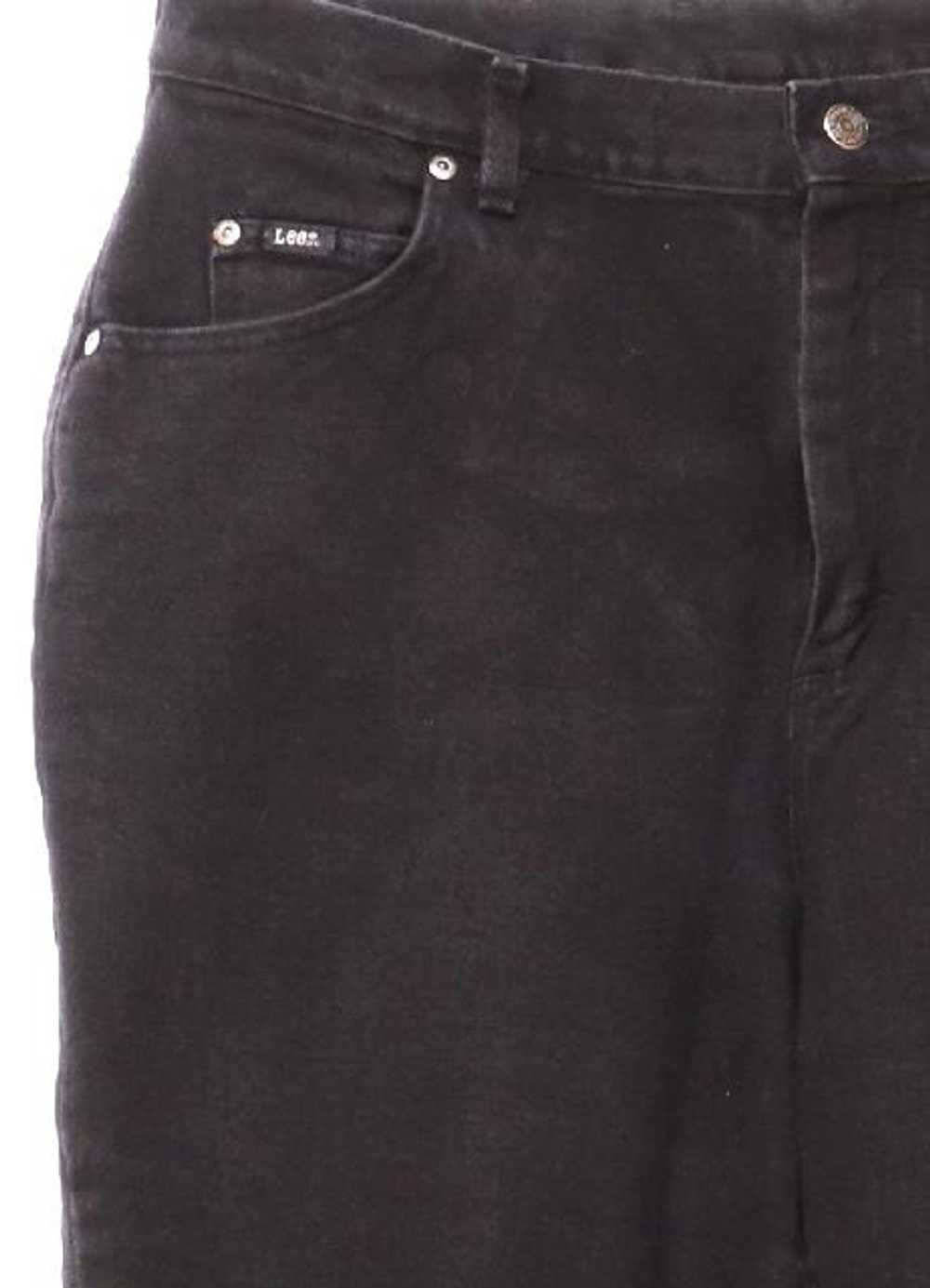 1990's Lee Womens Lee Black Denim Jeans Pants - image 2