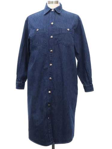 1980's Stuffed Shirt Denim Dress