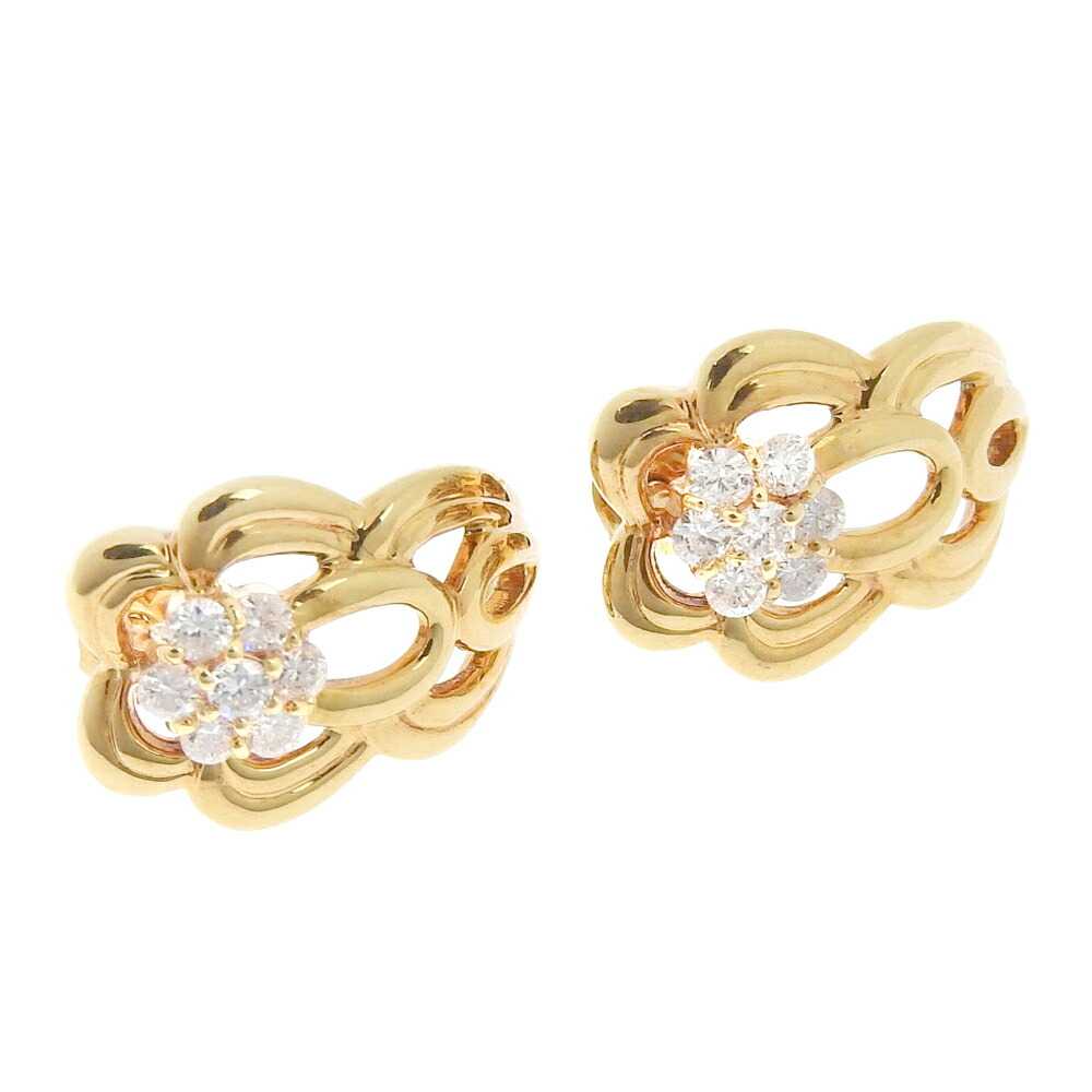 Earrings K18YG Melee Diamond Non Brand - image 5