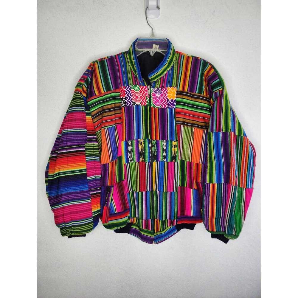 Vintage VTG 80’s 90’s Handmade Guatemala Patchwor… - image 1