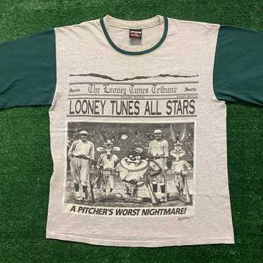 VTG Los Angeles LA Dodgers T Shirt MLB Looney Tunes Art - iTeeUS