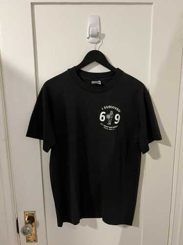 Vintage Hanes Heavyweight 50/50 Blank T Shirt NOS Black Size Medium