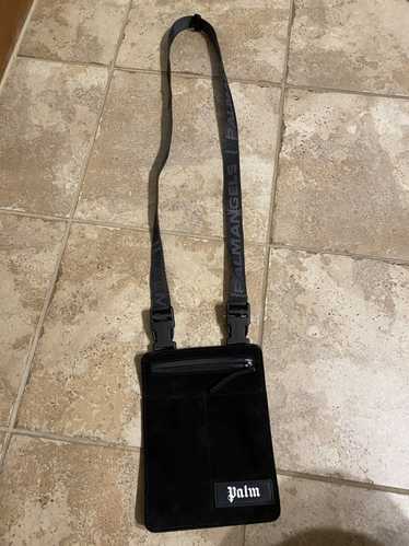 Palm Angels Black crossbody suede bag