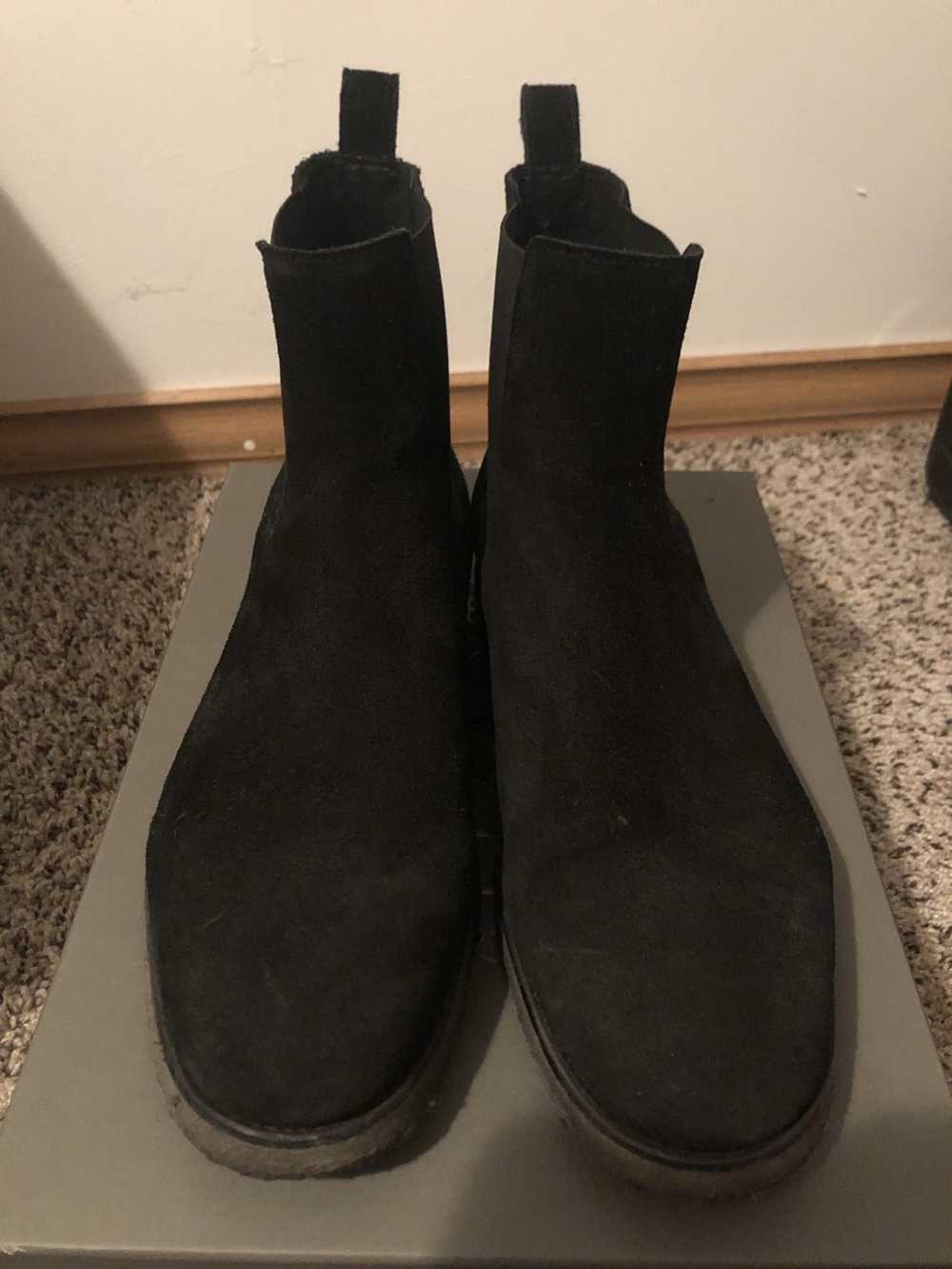 Allsaints Black Suede Boots size 9 - image 1