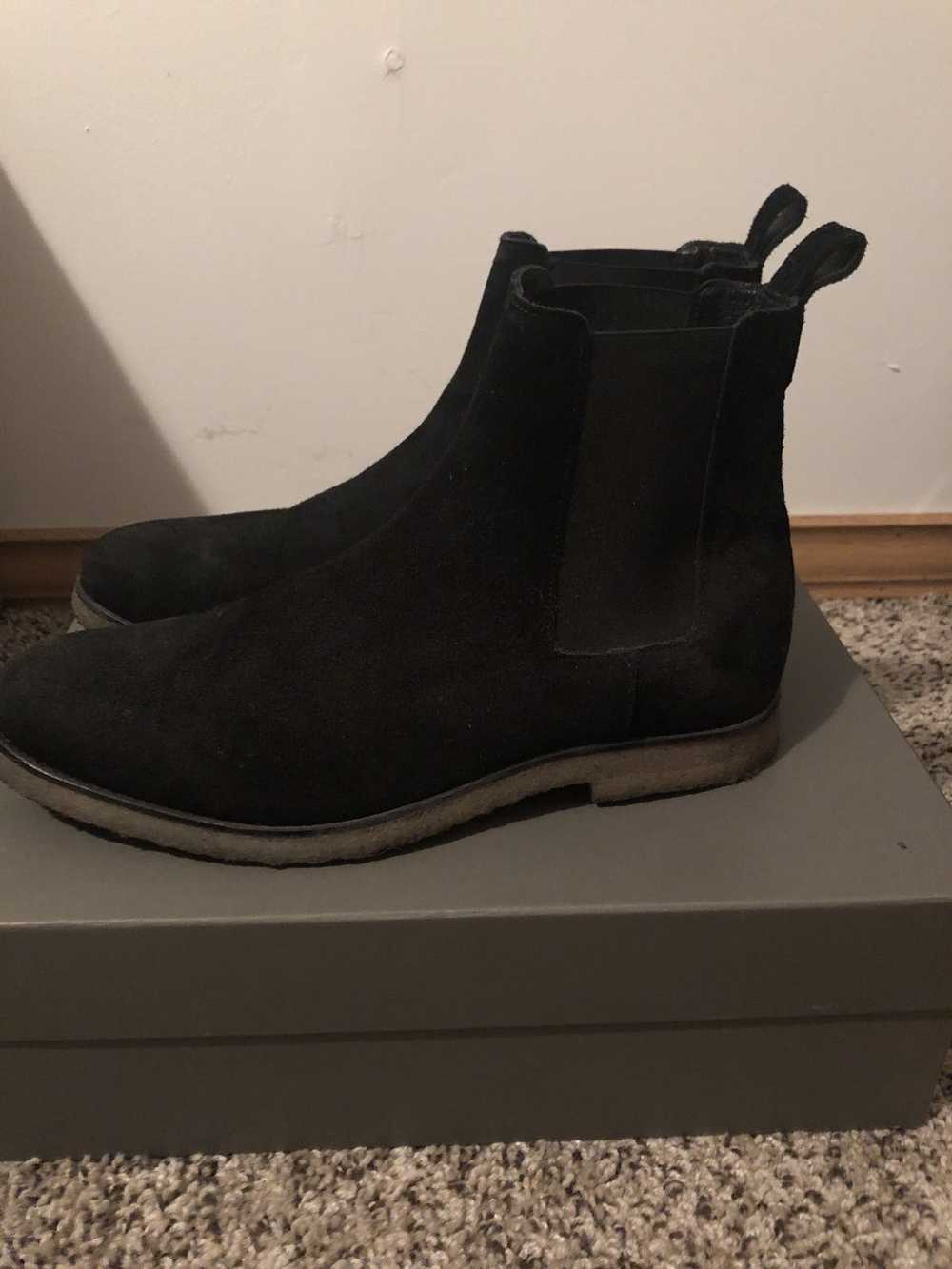 Allsaints Black Suede Boots size 9 - image 2