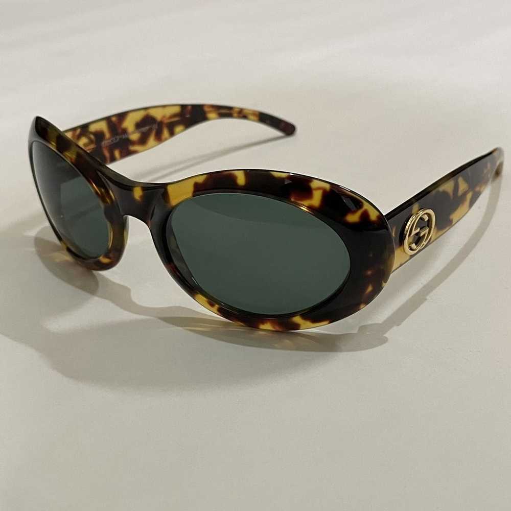 Gucci × Vintage Gucci 1996 Tom Ford Oval Sunglass… - image 1