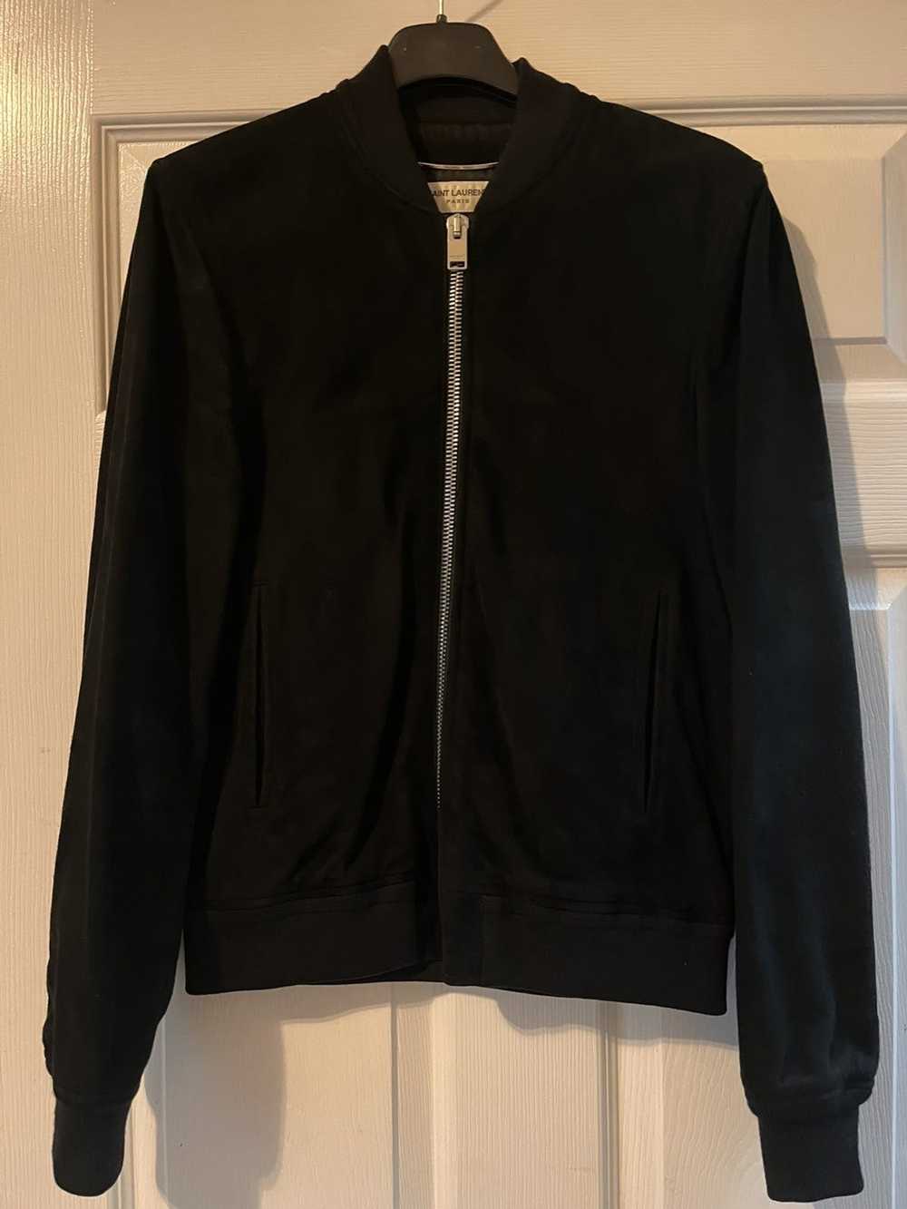 Saint Laurent Paris Gently worn Lamb Suede Bomber - image 2