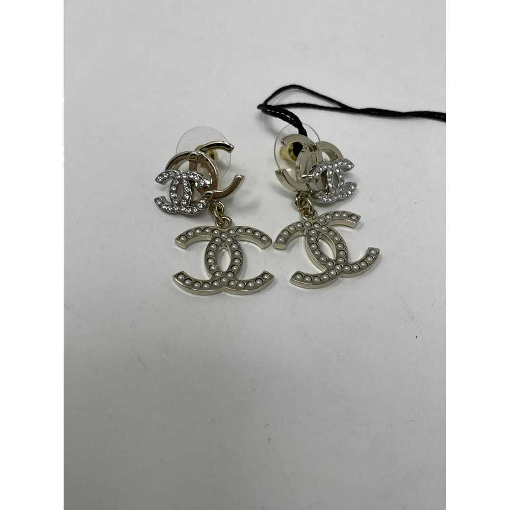 Chanel Cc silver earrings - image 10