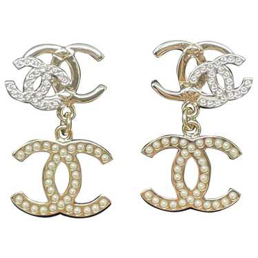 Chanel Cc silver earrings - image 1