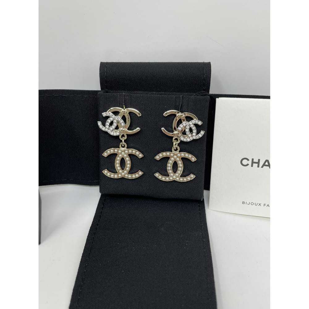 Chanel Cc silver earrings - image 5