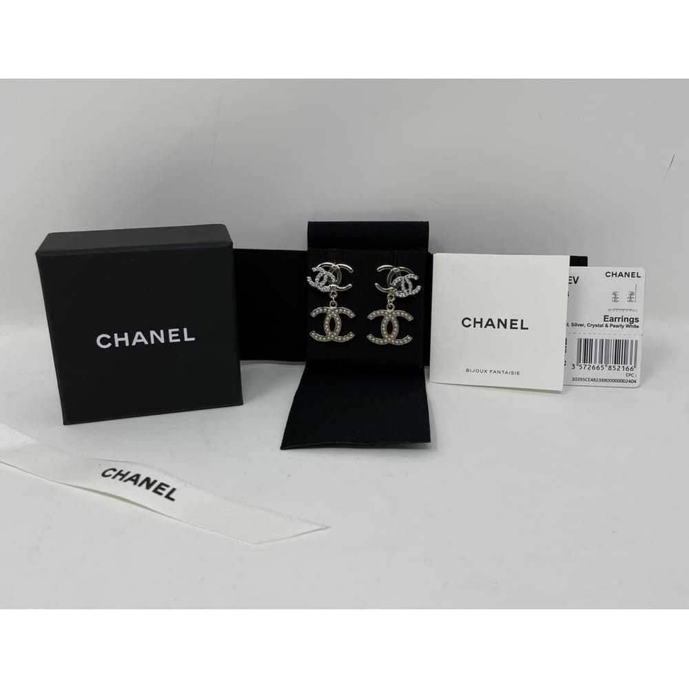 Chanel Cc silver earrings - image 6